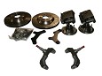 tri five - 4017 - 13" Rotor Kits With Drop Spindles (Cross Drilled)