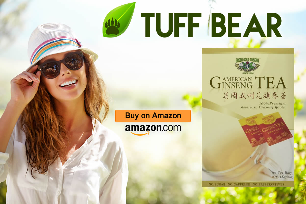 Top Brand! Best North American Ginseng Tea by Green Gold Ginseng  