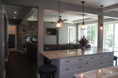 Kitchen & Living Room Views