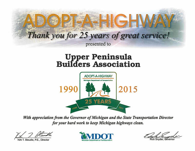 HBA Adopt-A-Highway Clean Up