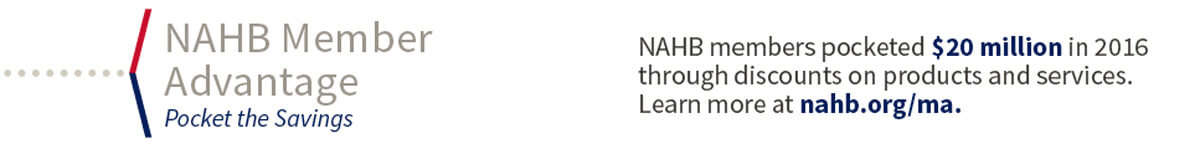 NAHB members pocketed $20 million in 2016 through discounts on products and services.