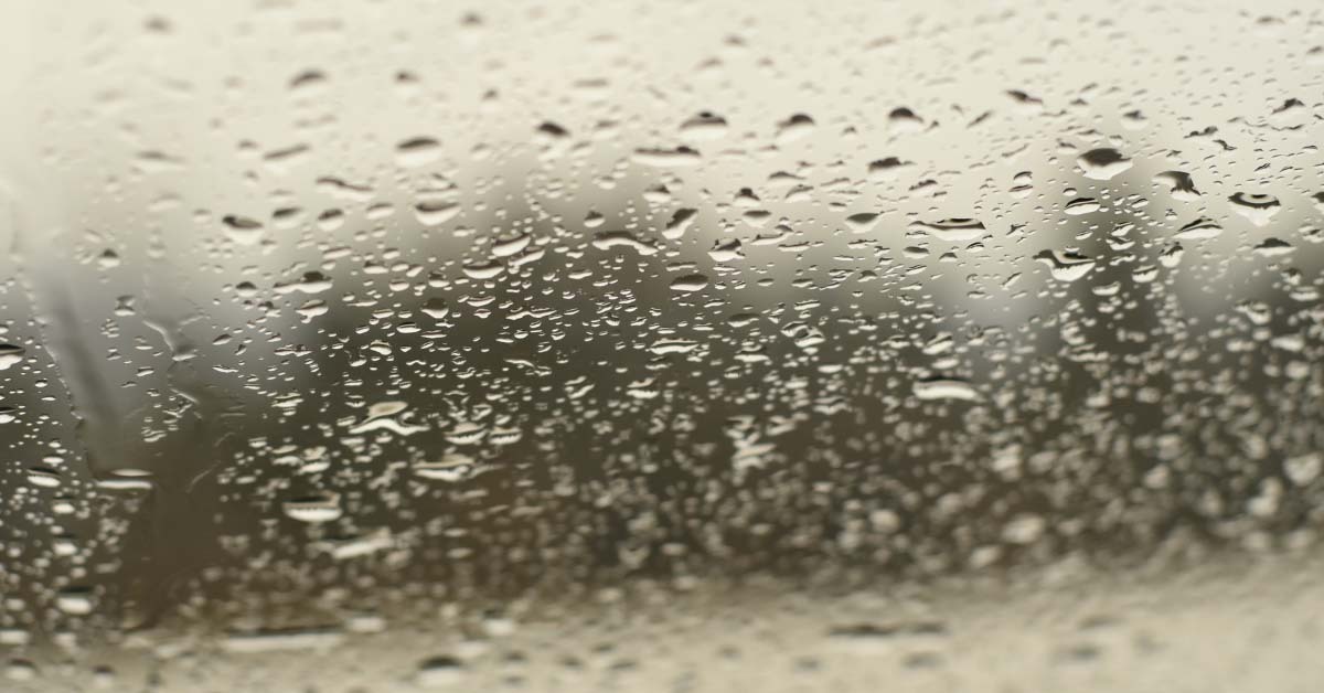 Rain on window