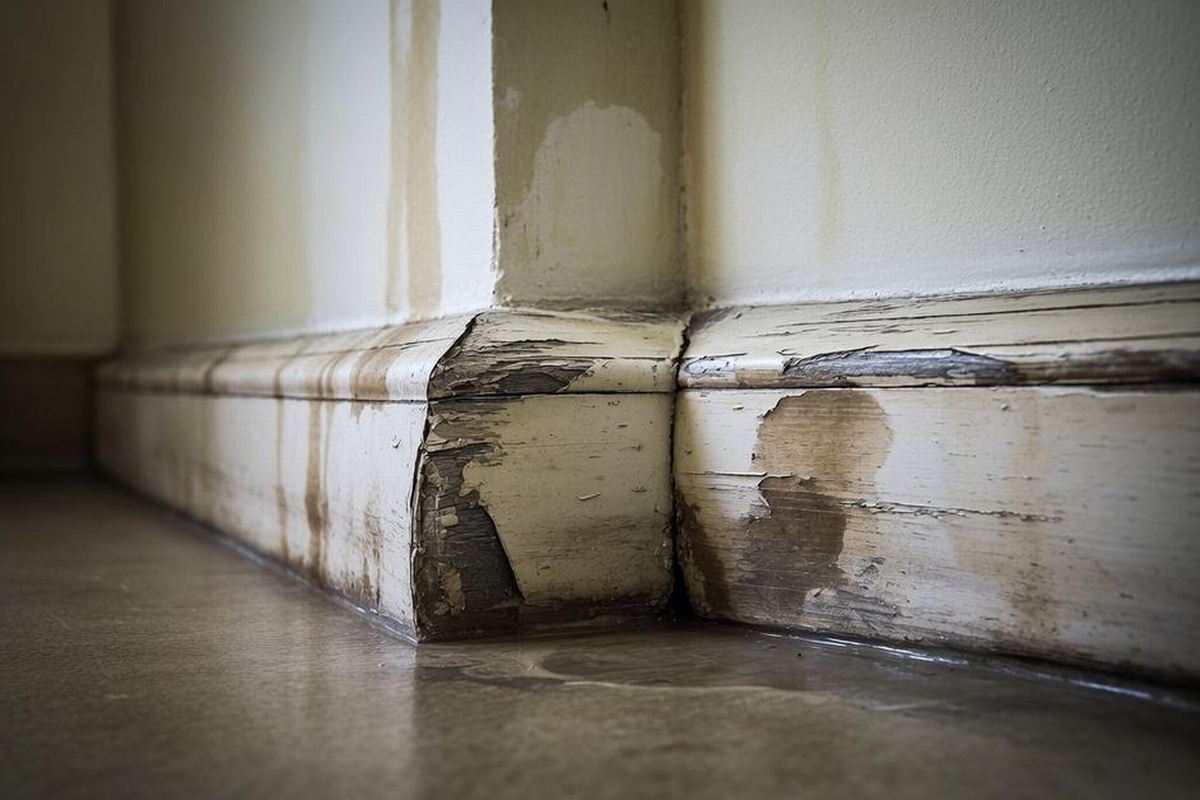 Water-Damaged Baseboard: Signs and Fixes
