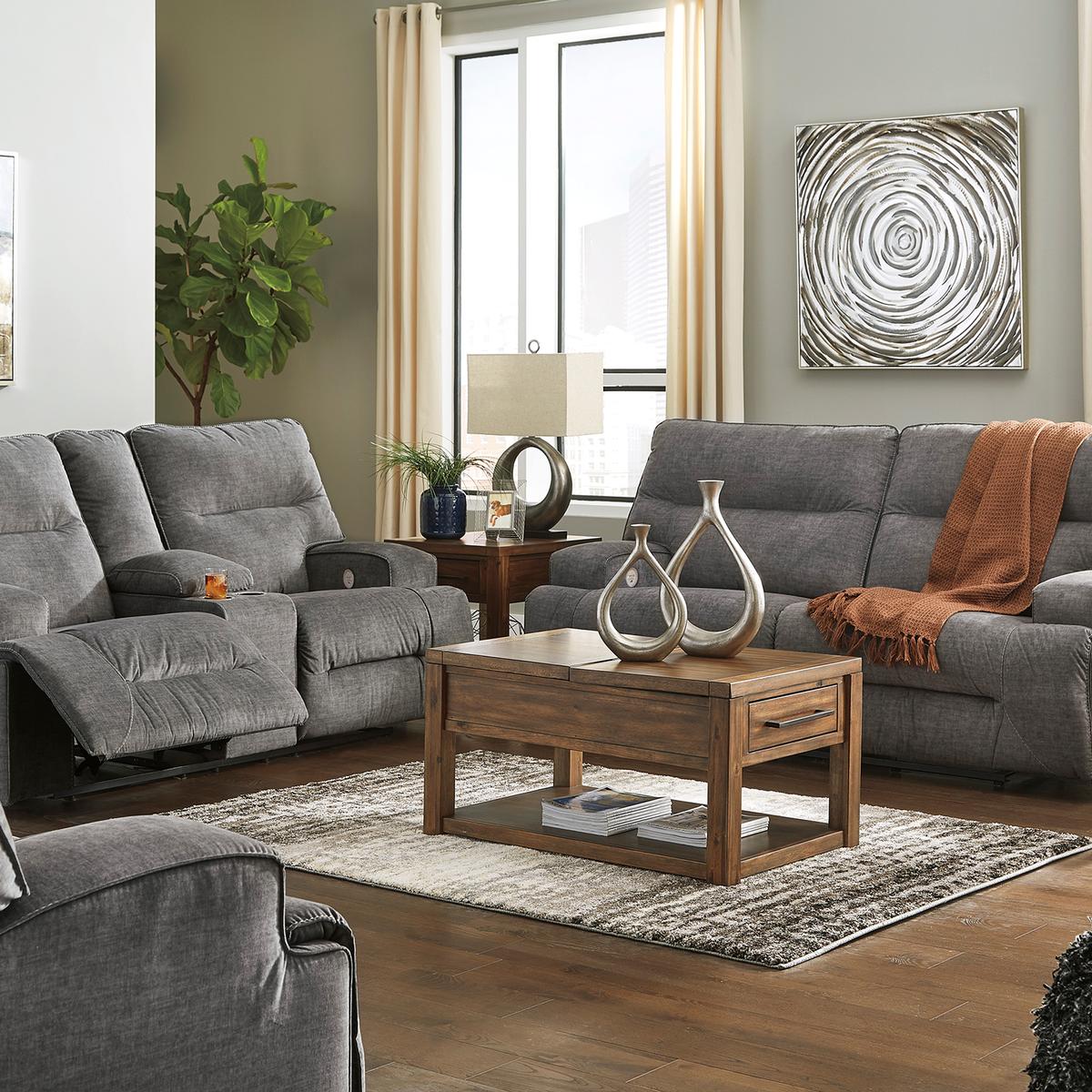 Ashley Coombs 2 Seat Reclining Sofa