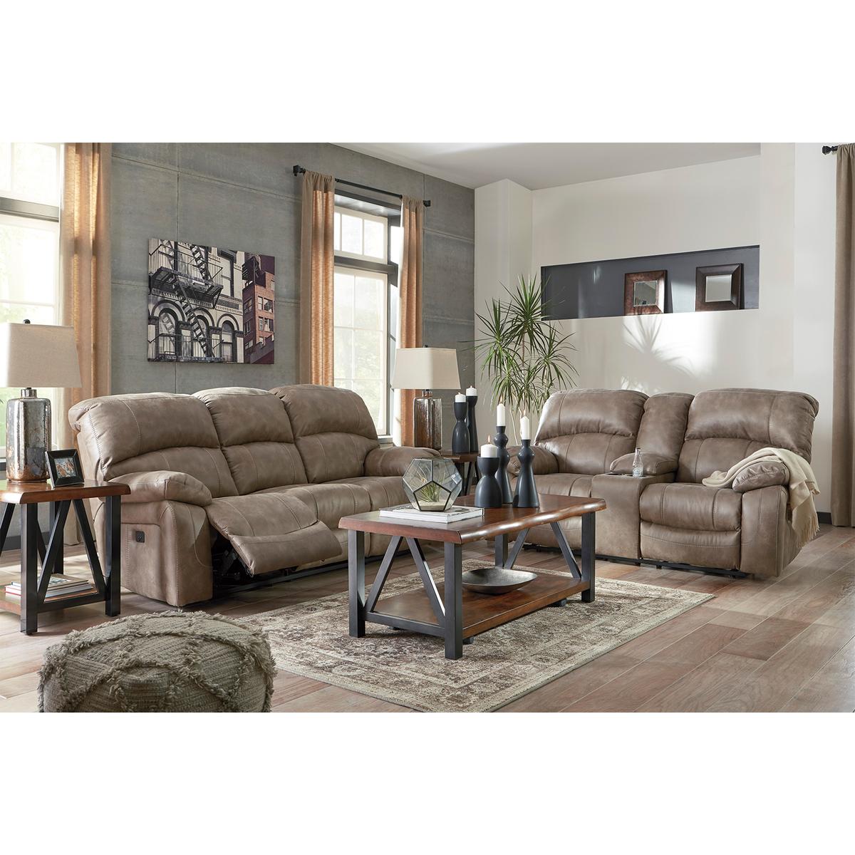 Ashley Dunwell Power Reclining Console Loveseat