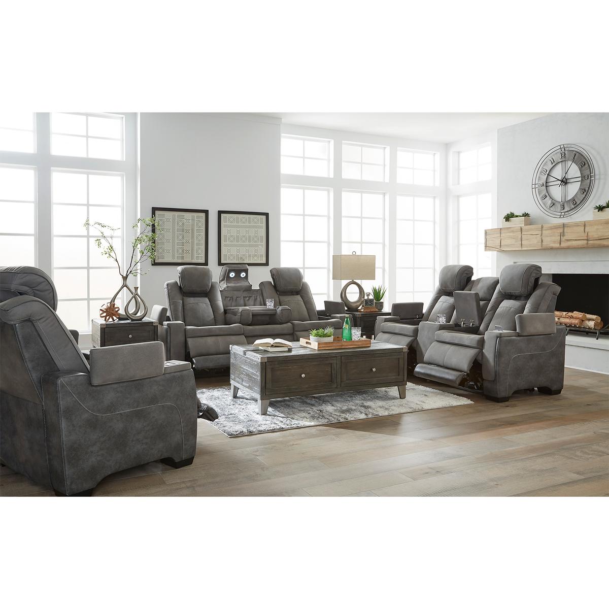 Ashley Next-Gen DuraPella Power Reclining Console Loveseat