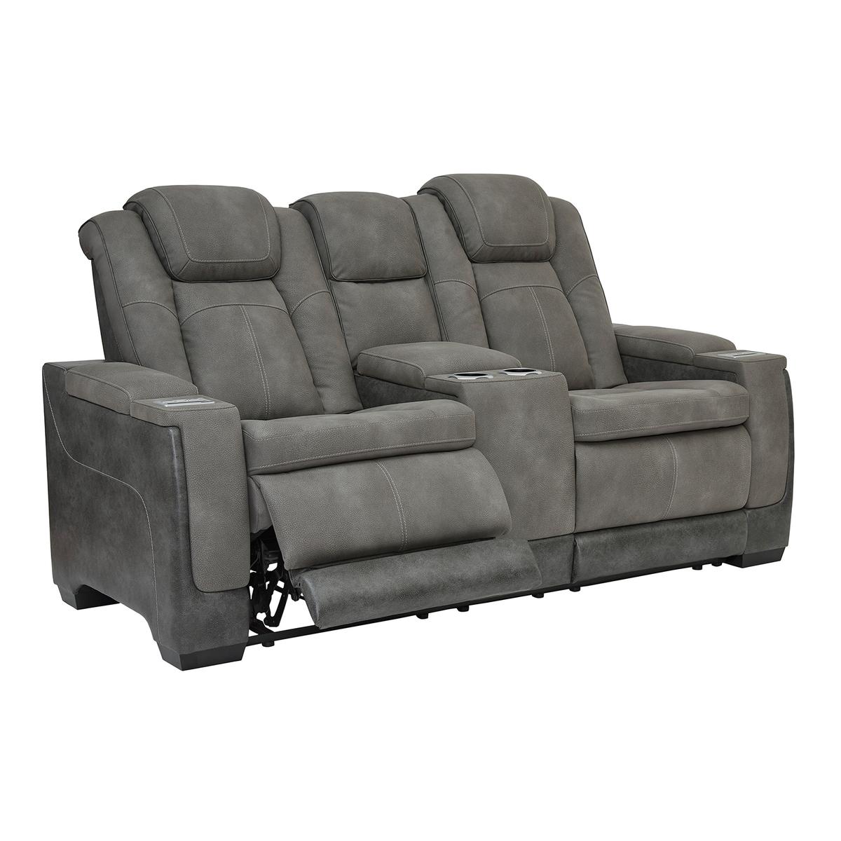Ashley Next-Gen DuraPella Power Reclining Console Loveseat