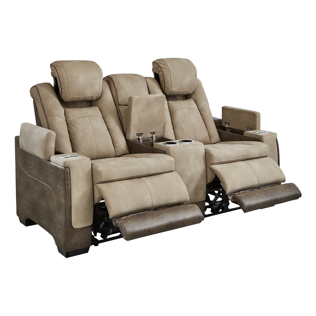 Ashley Next-Gen DuraPella Power Reclining Console Loveseat