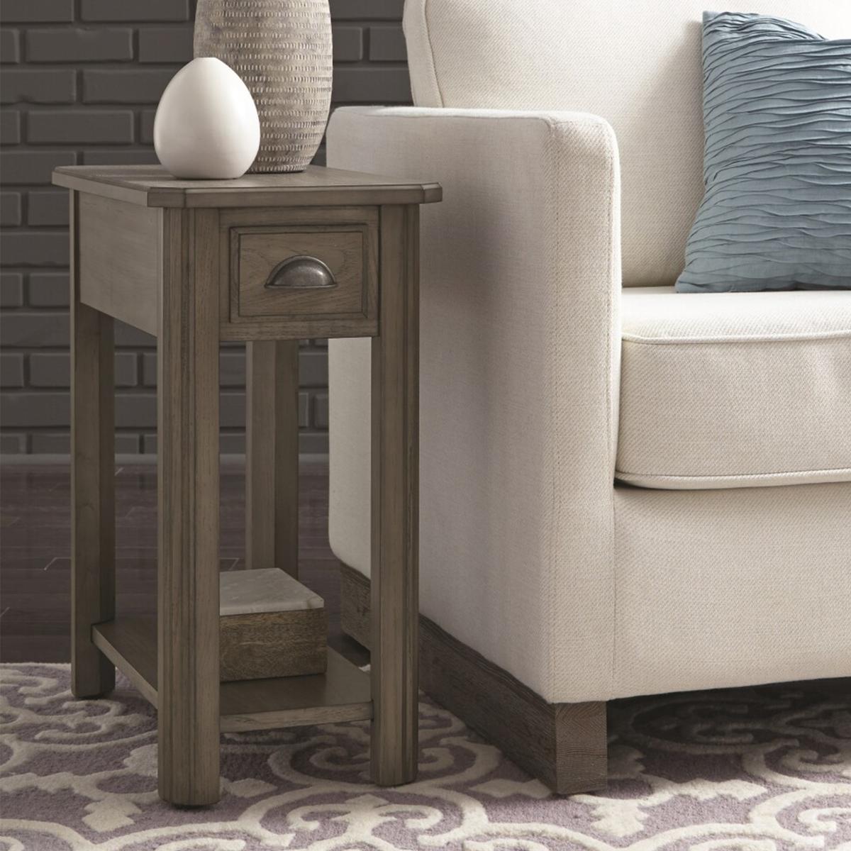 Null Lakeland Oak Chairside End Table