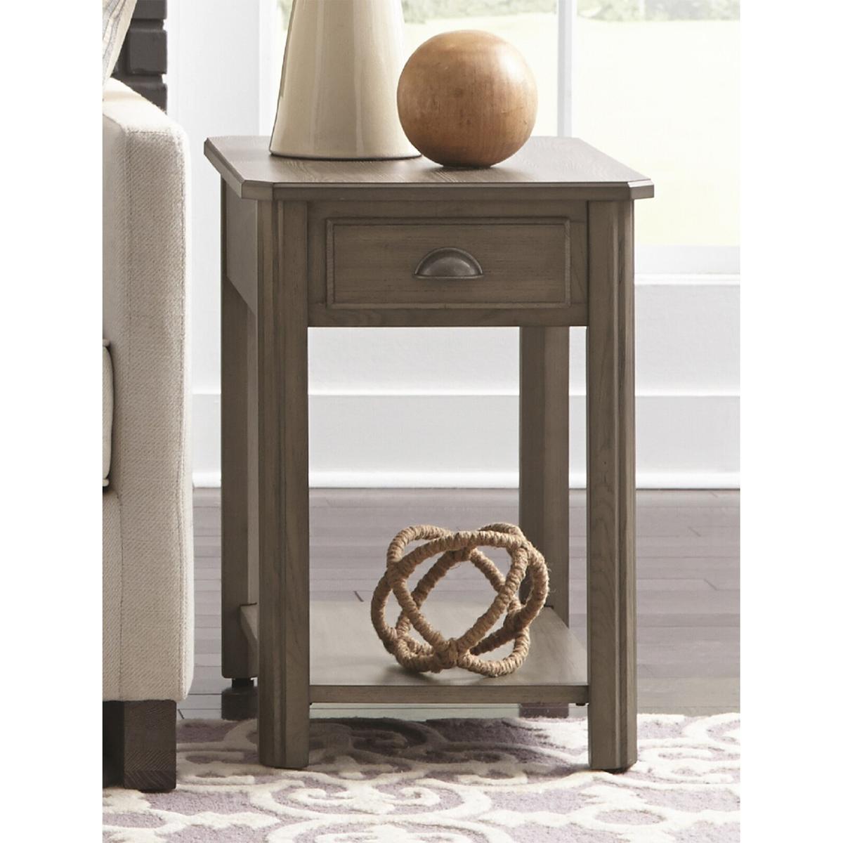 Null Lakeland Oak Rectangular End Table