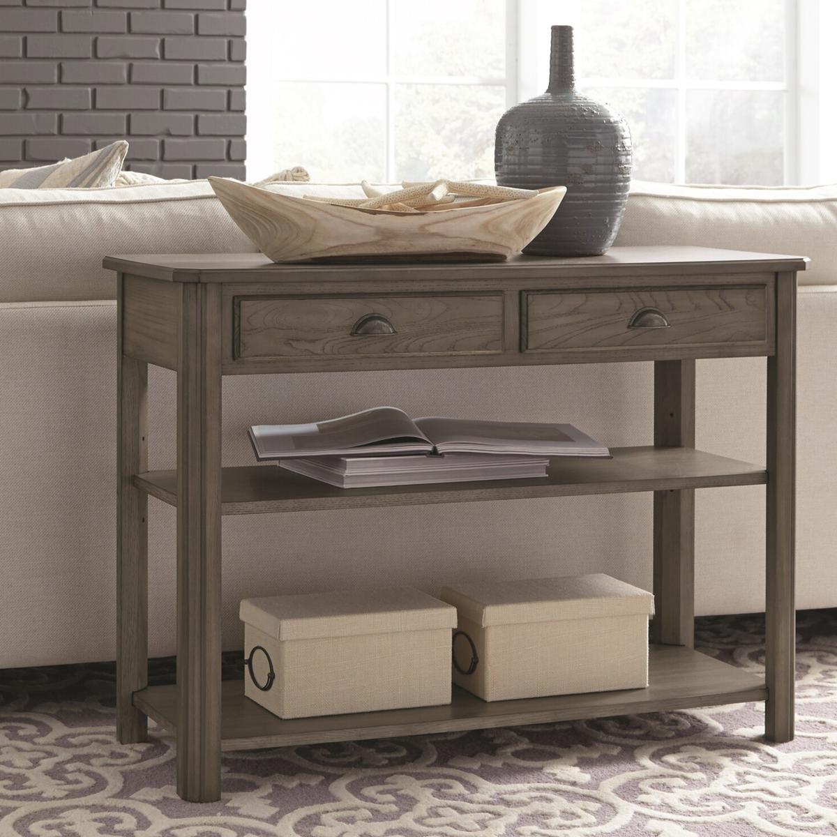 Null Lakeland Oak Sofa/Media Console