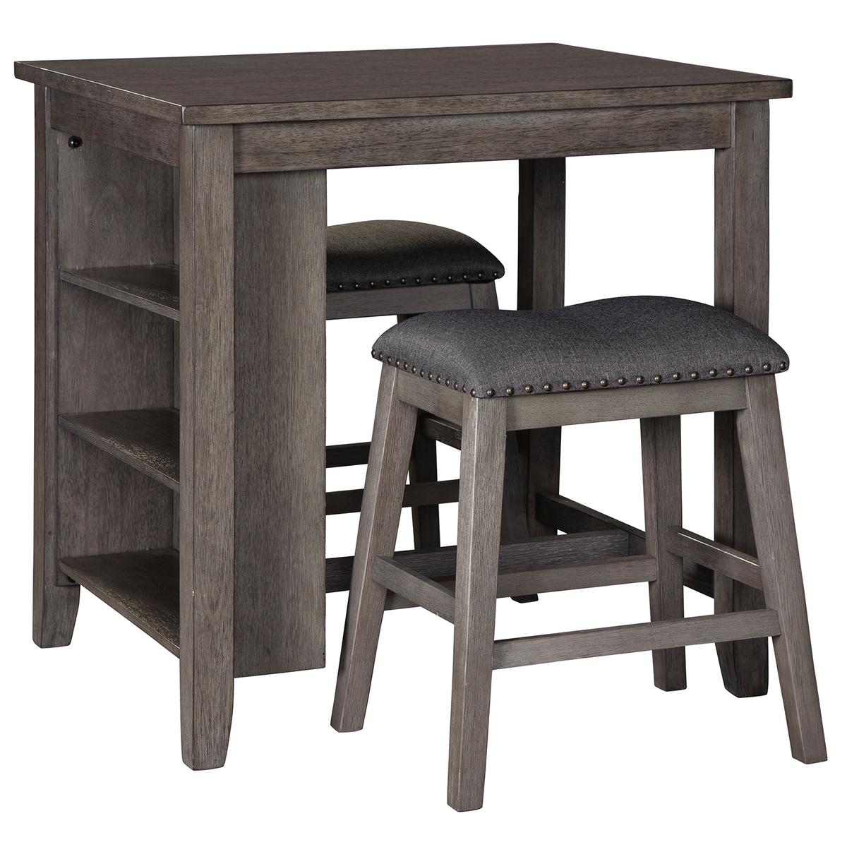 Ashley Caitbrook Counter Height Dining Table & 2 Bar Stools (3 Piece Set)