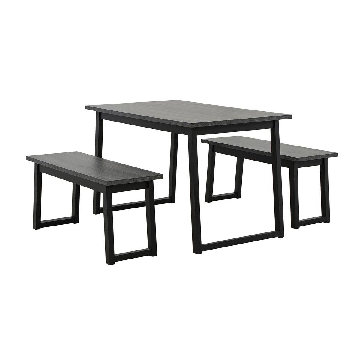 Ashley Garvine Dining Table & 2 Benches (3 Piece Set)