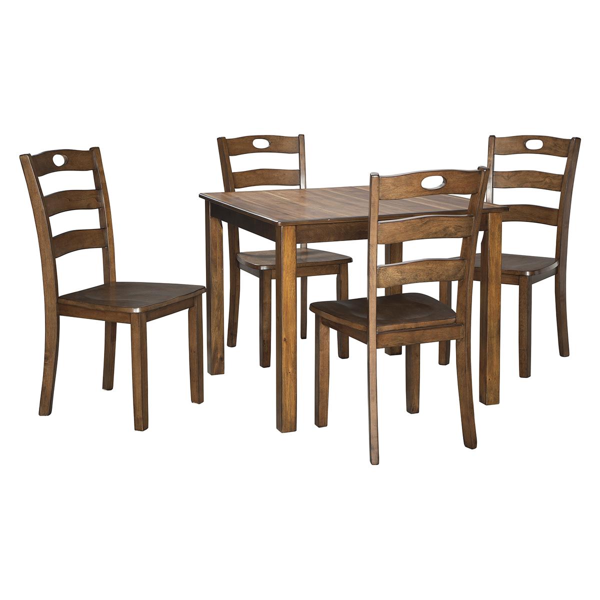 Ashley Hazelteen Dining Table & 4 Chairs (5 Piece Set)