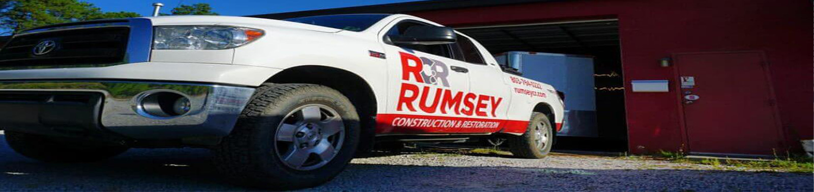 Rumsey Construction and Restoration Truck