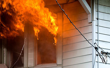 fire damage in Carlsbad, CA