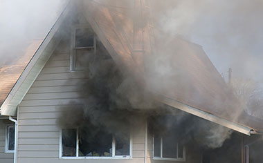 fire damage in Rancho Cucamonga, CA