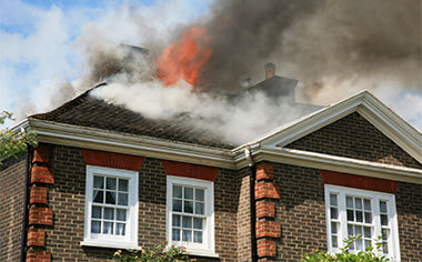 fire damage in Los Angeles, CA