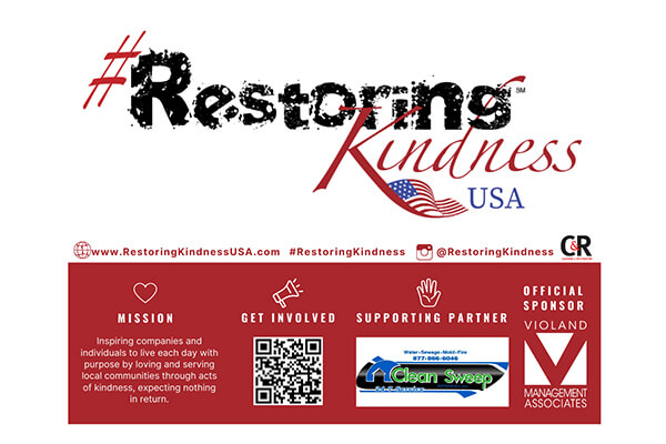 Clean Sweep Enterprises, Inc. Partnership with the Restoring Kindness movement