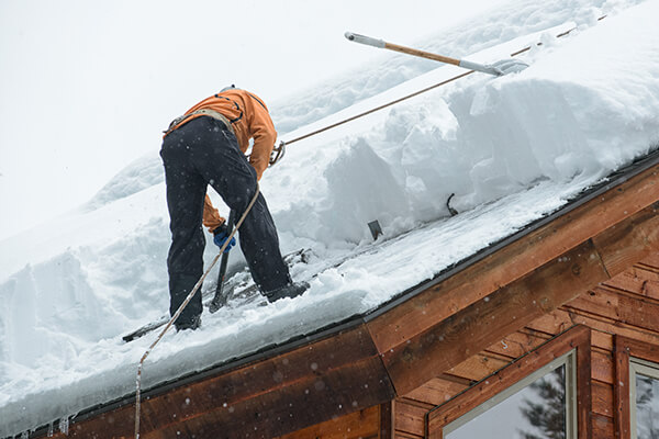 Winter Storm Damage - Ice Dam Removal in Boston, MA