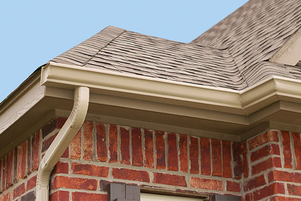 Newly Installed Gutters Gutter Repair & Installation in Houston, TX