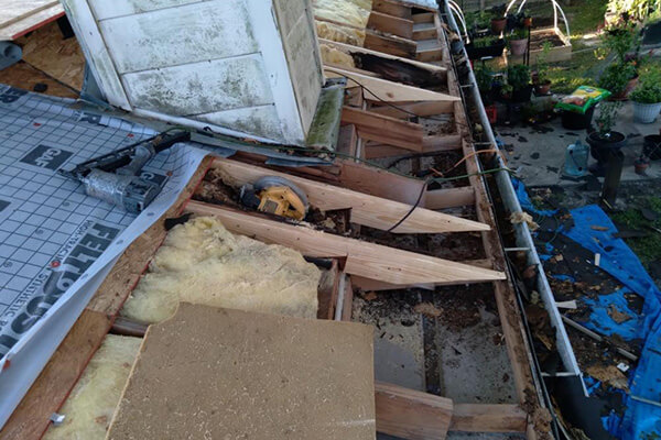 Roof Repair in Progress Roof Repair in Houston, TX