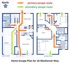 sample escape route plan