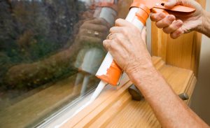 caulking window sill