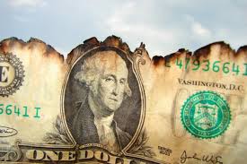 money half burnt
