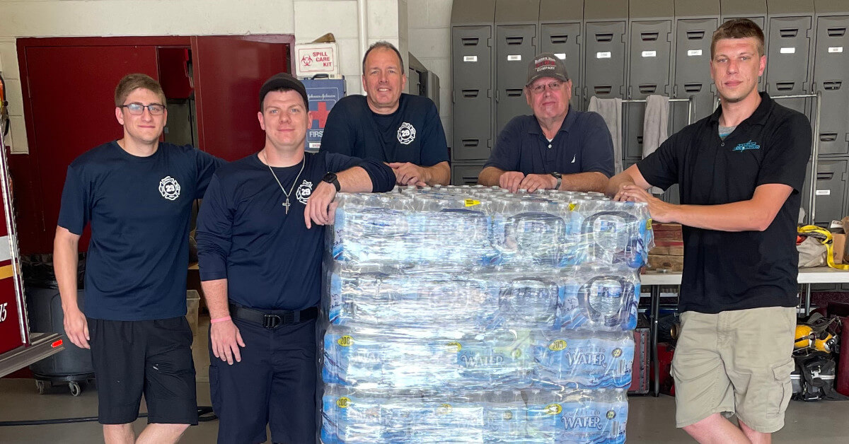 barren hill fire company water donation