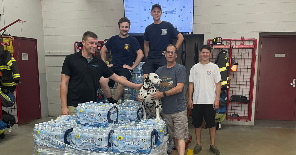 gladwyne fire company water donation