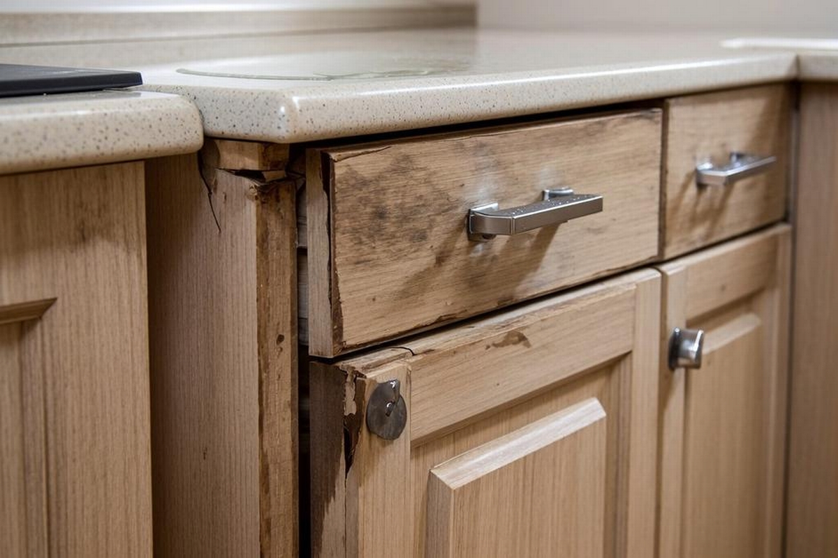 Water Damage to Kitchen Cabinets: Repair or Replace Options