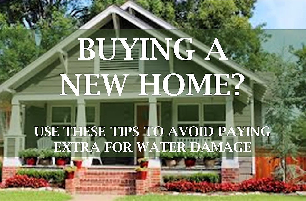 Check before buying a home with water damage