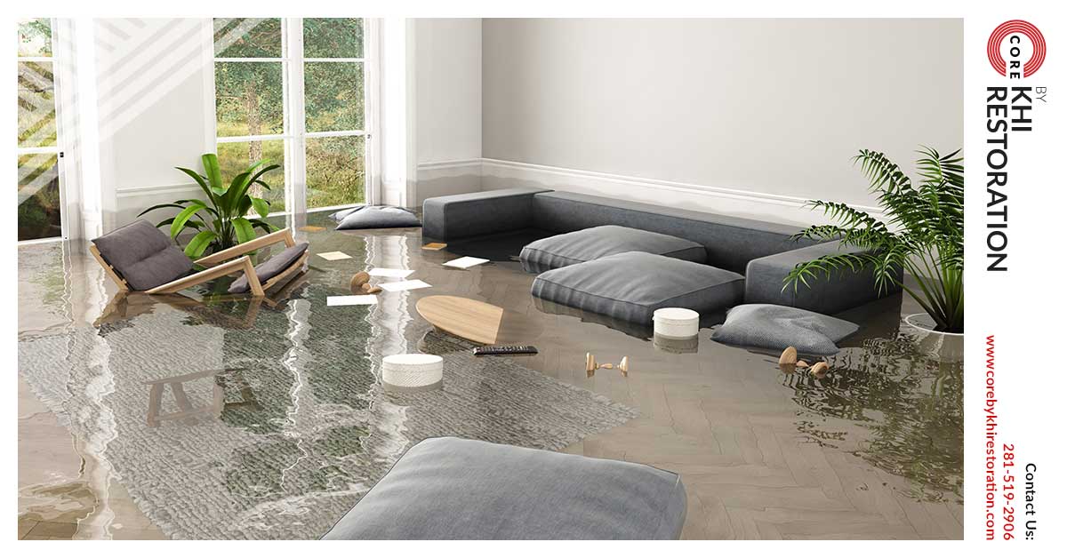 Water Damage Restoration in The Woodlands, TX