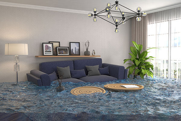 Flooded Living Room