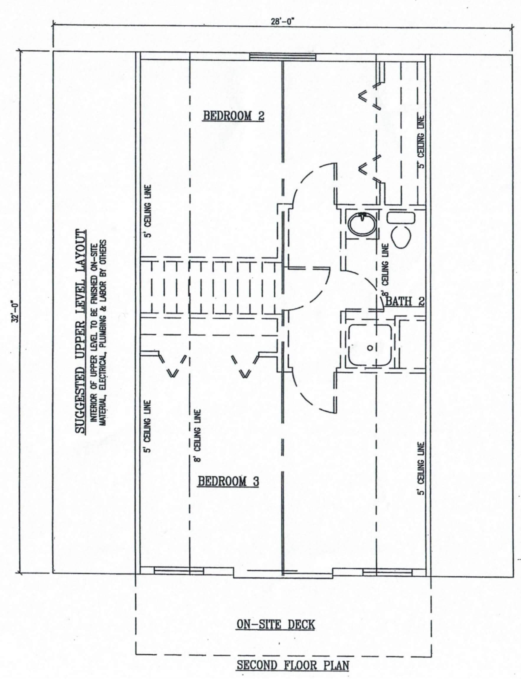 Second-Level/Upper Floor Plan