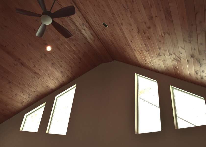 Large Vaulted Ceiling in Living Area