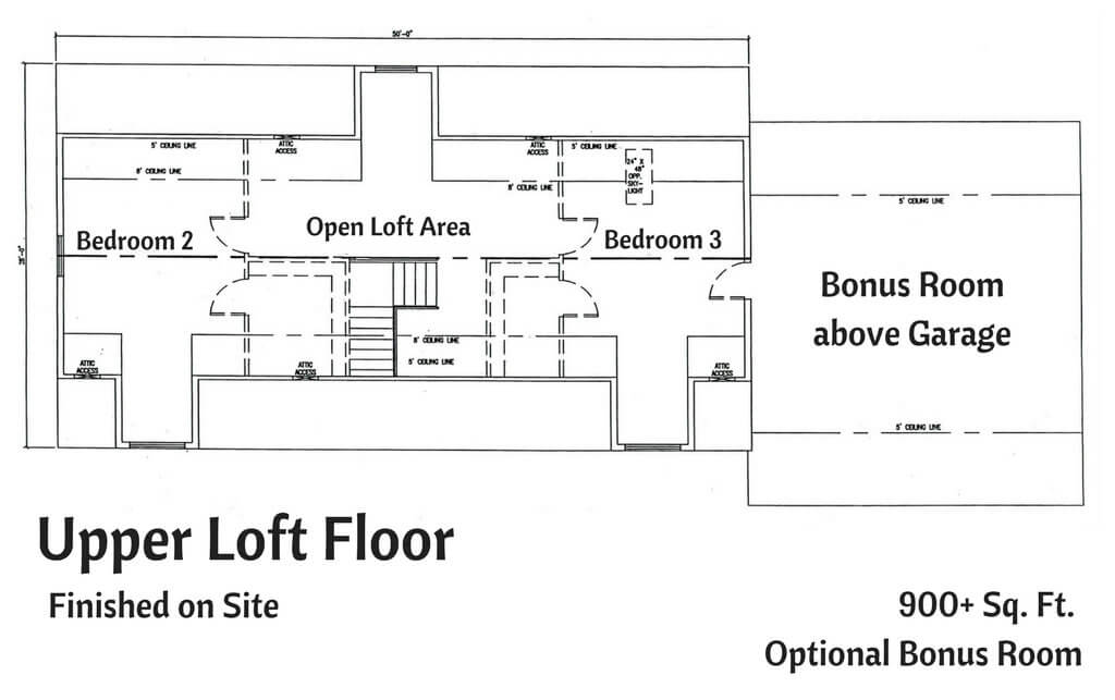 Upper Loft Floor Log Cape Cod