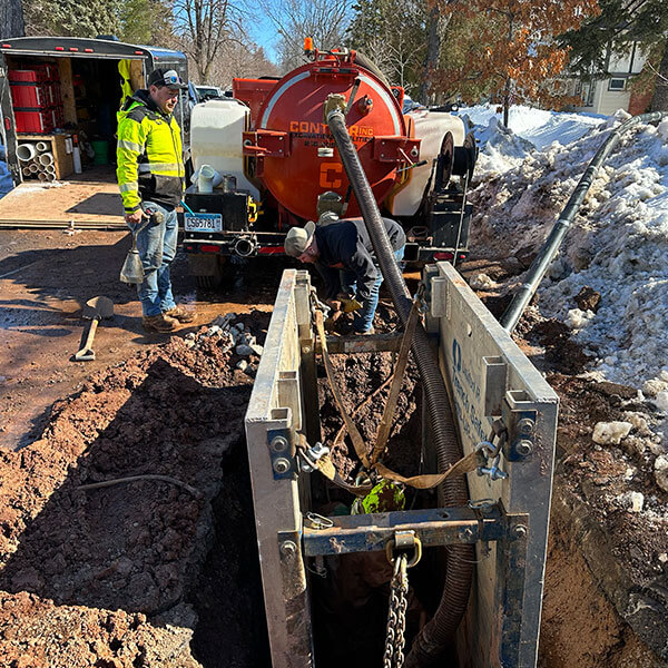 Burst Pipe Repair Workers