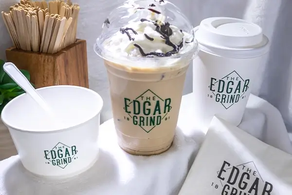The Edgar Grind Coffee Drinks and Ice Cream