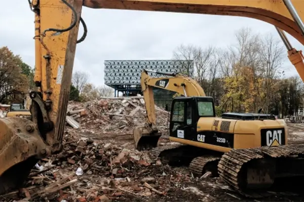 Demolition Stage 2 on building in Bethesda, MD