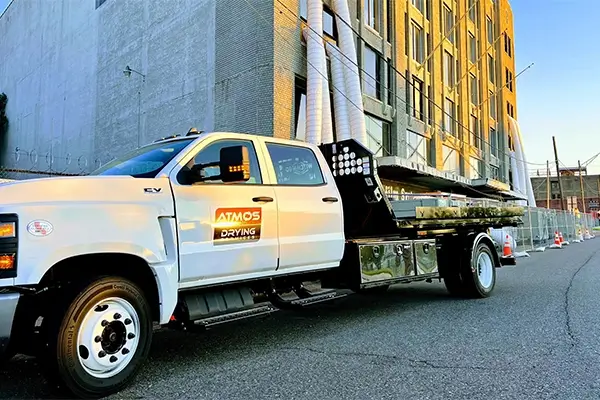 Atmos truck on jobsite