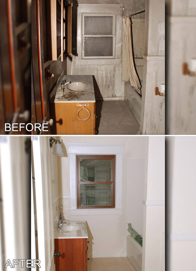 Before and After Bathroom