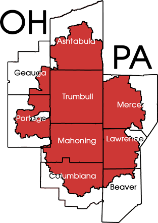 National Fire & Water Repair Service Area Map