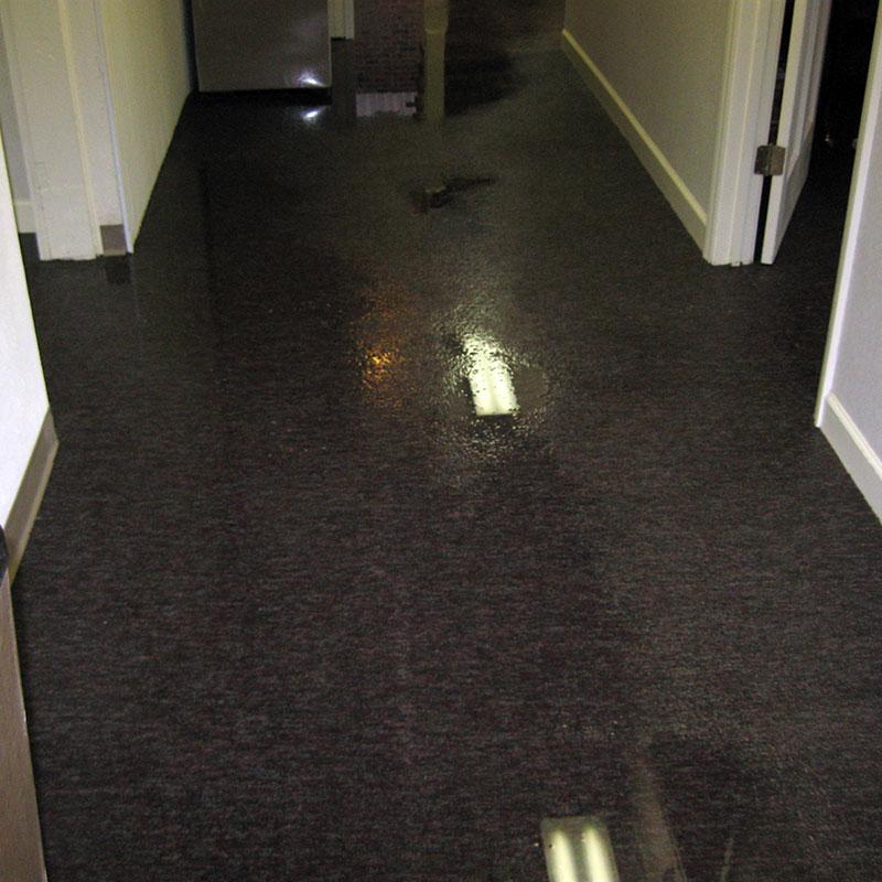 Water Damage in hallway