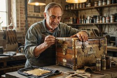 Old Steamer Trunk Restoration for Function and Display