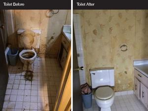 Hoarder Clean-out – Bathroom Project