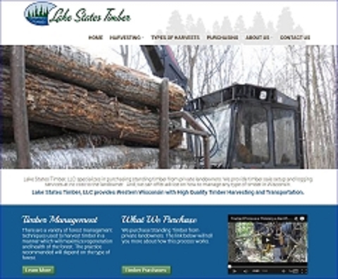 Virtual Vision Computing launches new Website for Lake State Timber, LLC