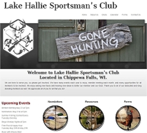 Virtual Vision Computing launches new Website for Lake Hallie Sportsman's Club in Chippewa Falls, WI
