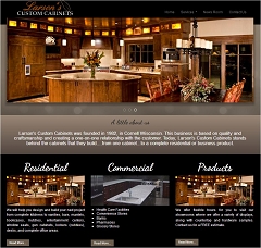 Virtual Vision Computing launches new Website for Larson's Custom Cabinets in Cornell WI